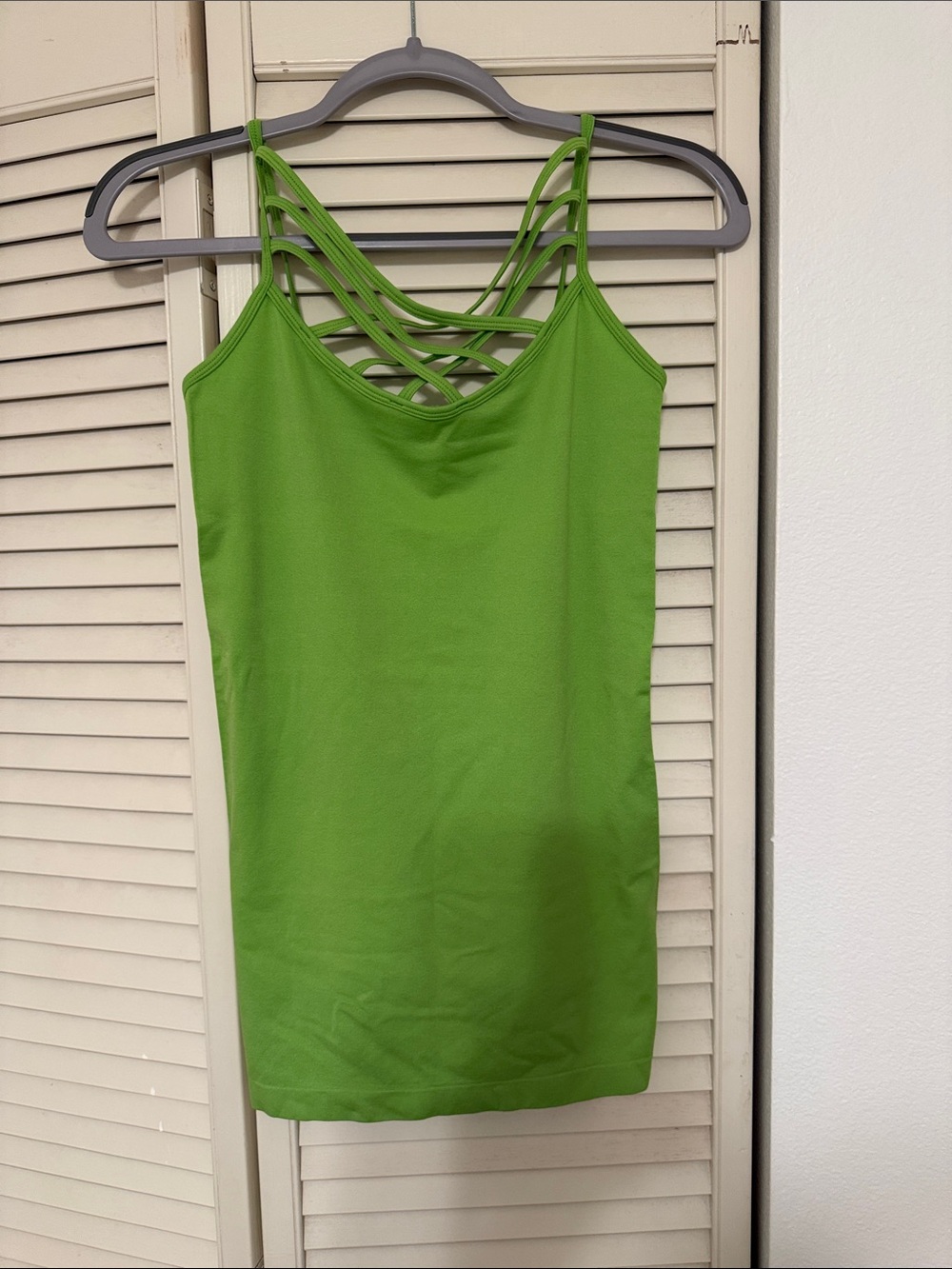 Zenana Outfitters Lime Green Strappy Camisole